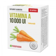 Vitamina A 10000 UI, 30 capsule, Parapharm